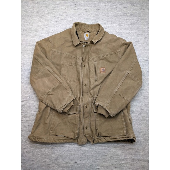 Vintage Carhartt Mens 3XL Rancher Quilted Lined Jacket Coat 100110 Work‎ Chore - Picture 1 of 10